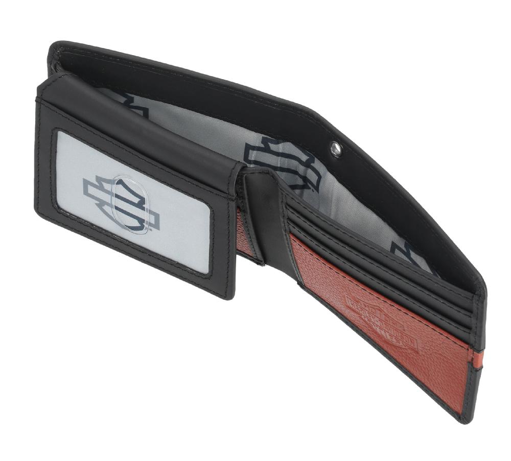 Harley Harley-Davidson Center Block Passcase Wallet
