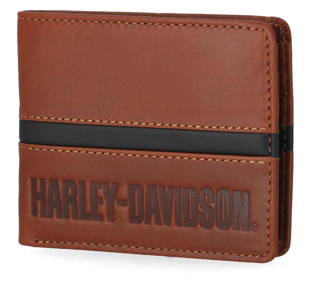 Harley Harley-Davidson Center Block Passcase Wallet