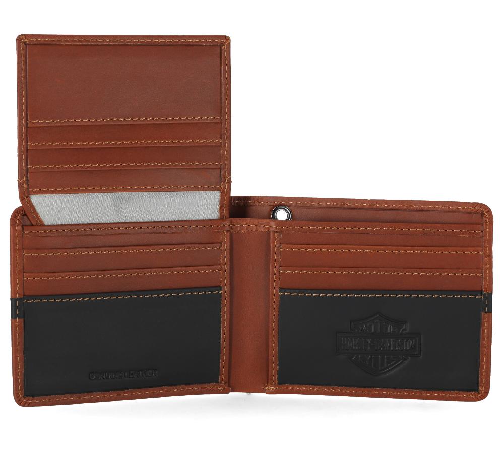 Harley Harley-Davidson Center Block Passcase Wallet