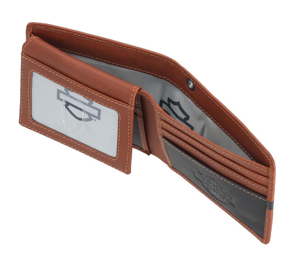 Harley Harley-Davidson Center Block Passcase Wallet