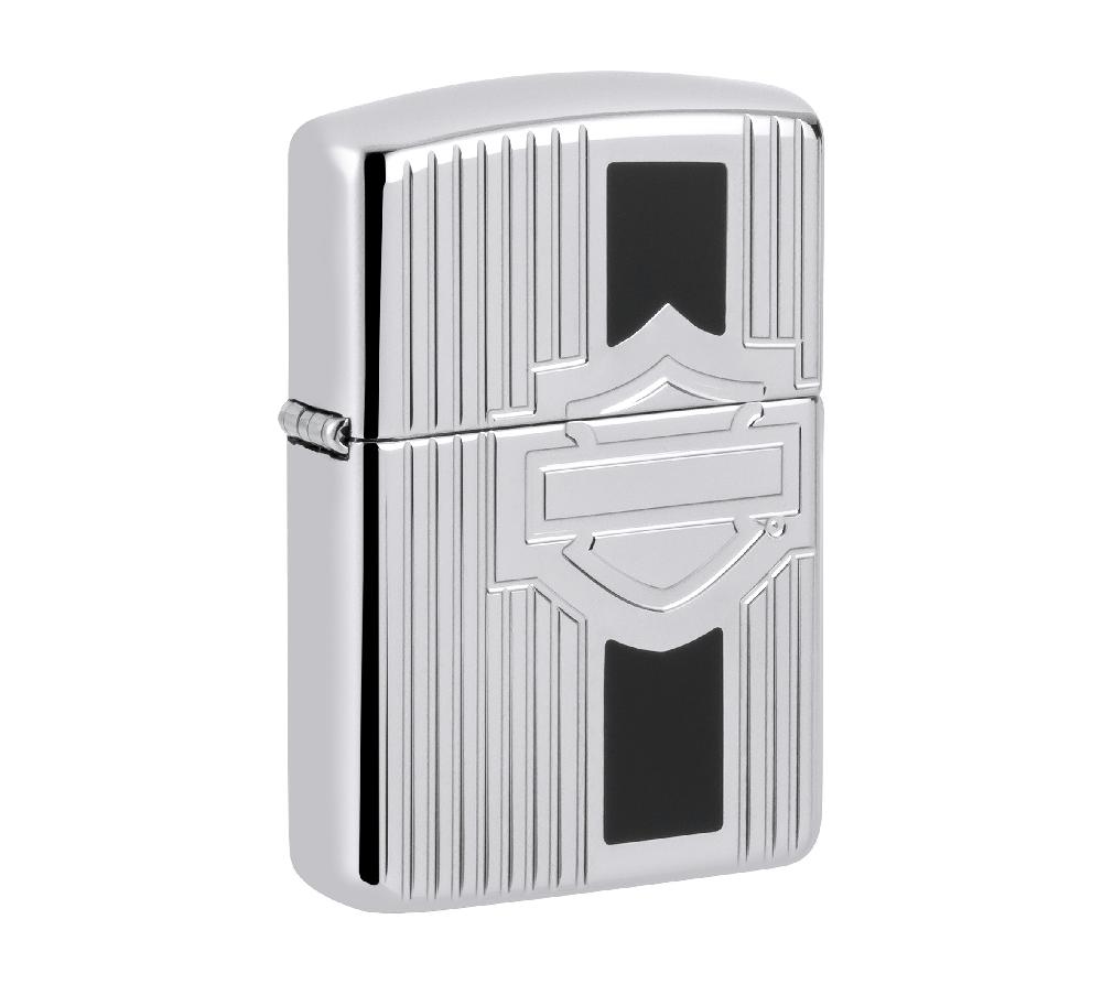 Harley Harley-Davidson® 2025 Limited Edition Deep Carve Armor® High Polish Chrome Windproof Ligher