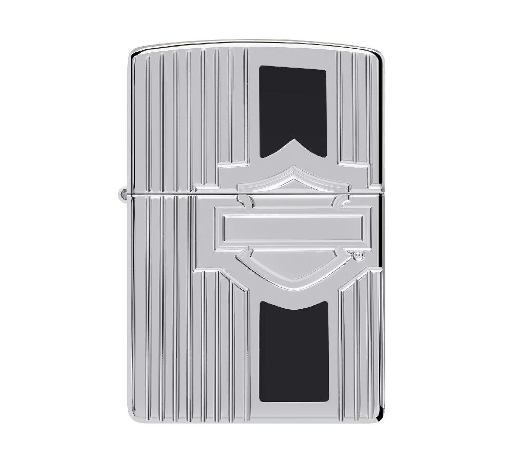 harley Harley-Davidson® 2025 Limited Edition Deep Carve Armor® High Polish Chrome Windproof Ligher