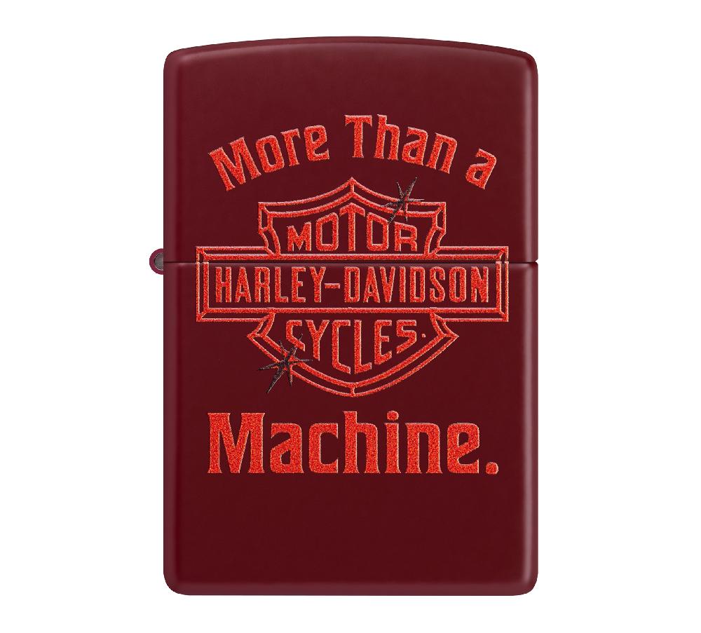 harley Harley-Davidson® More Than a Machine Red Matte Windproof Ligher