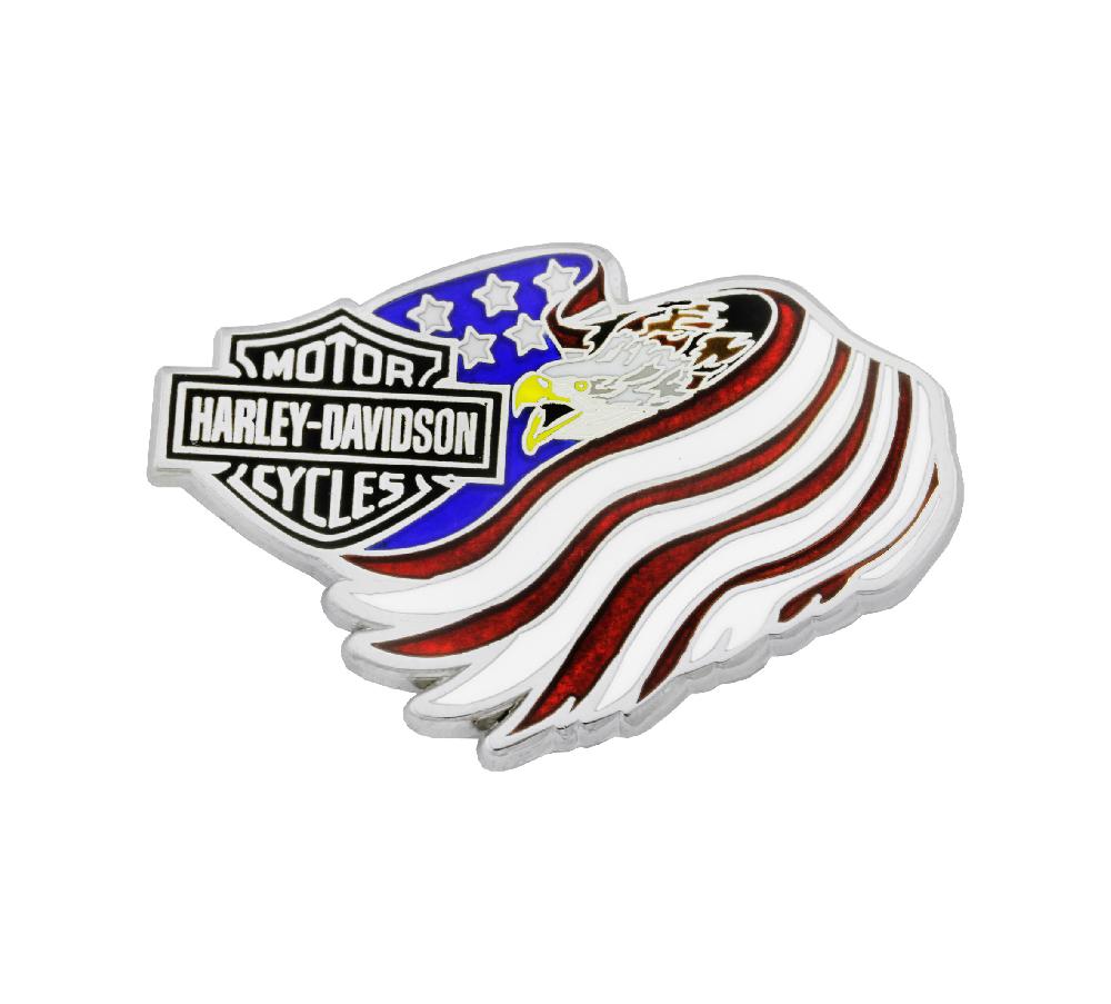 harley Eagle Flag Pin