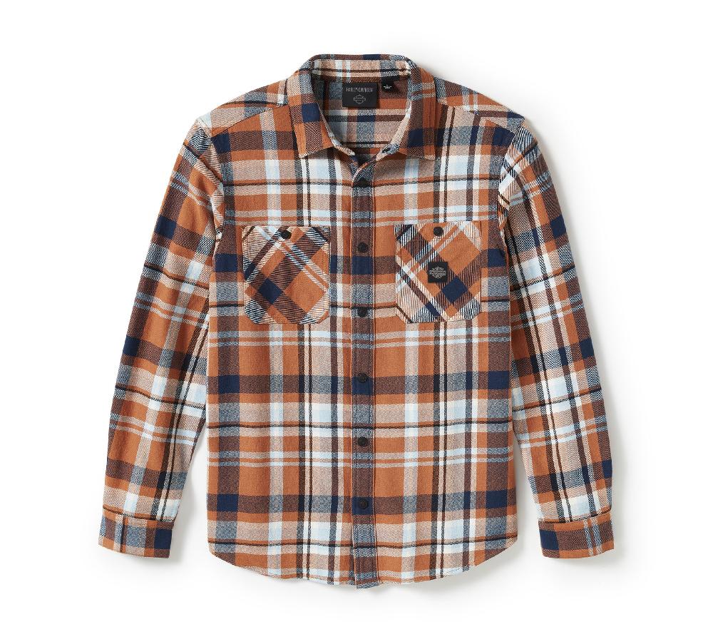 harley Eagle Plaid Long Sleeve Shirt