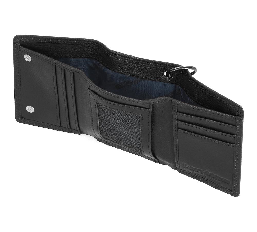 Harley Eagle Trifold Wallet With Chain