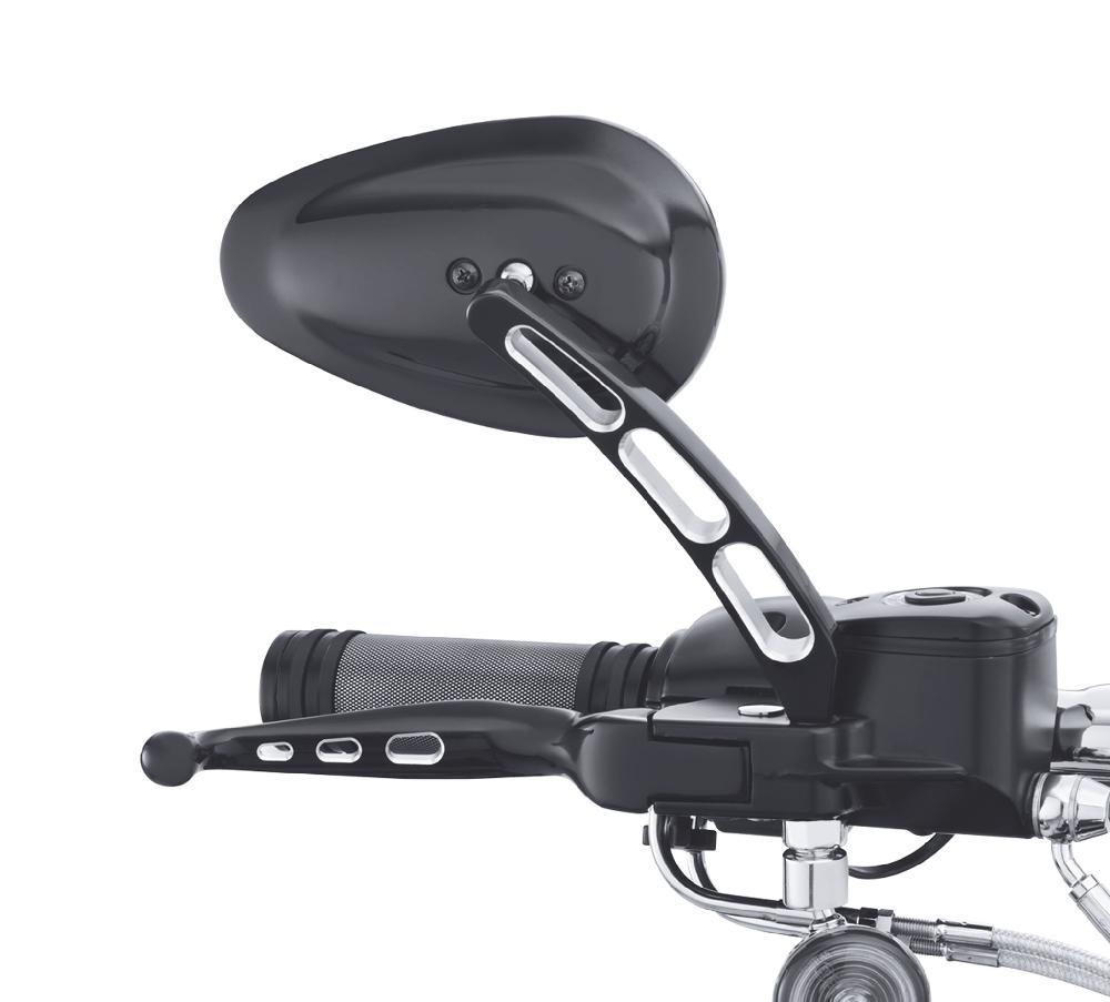 Harley Edge Cut Stem Mirrors