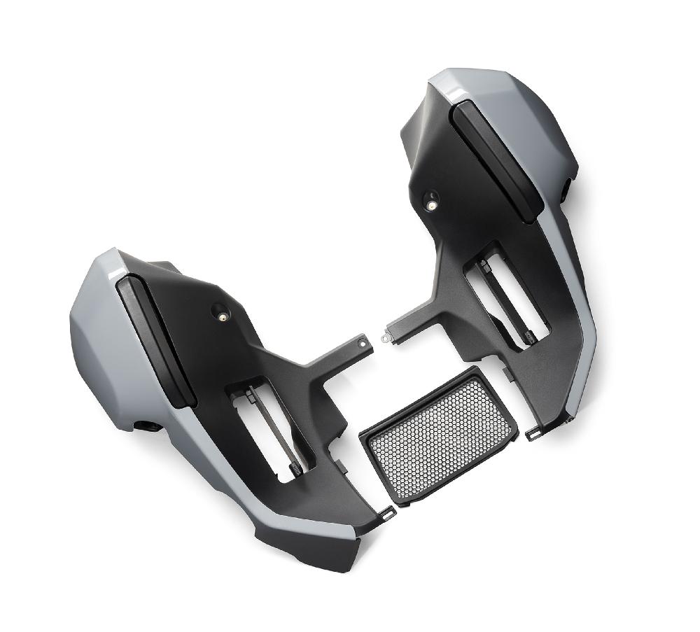 harley Fairing Lowers - Billiard Gray