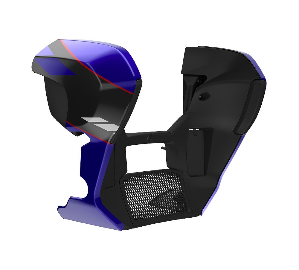 harley Fairing Lowers - Blue Streak