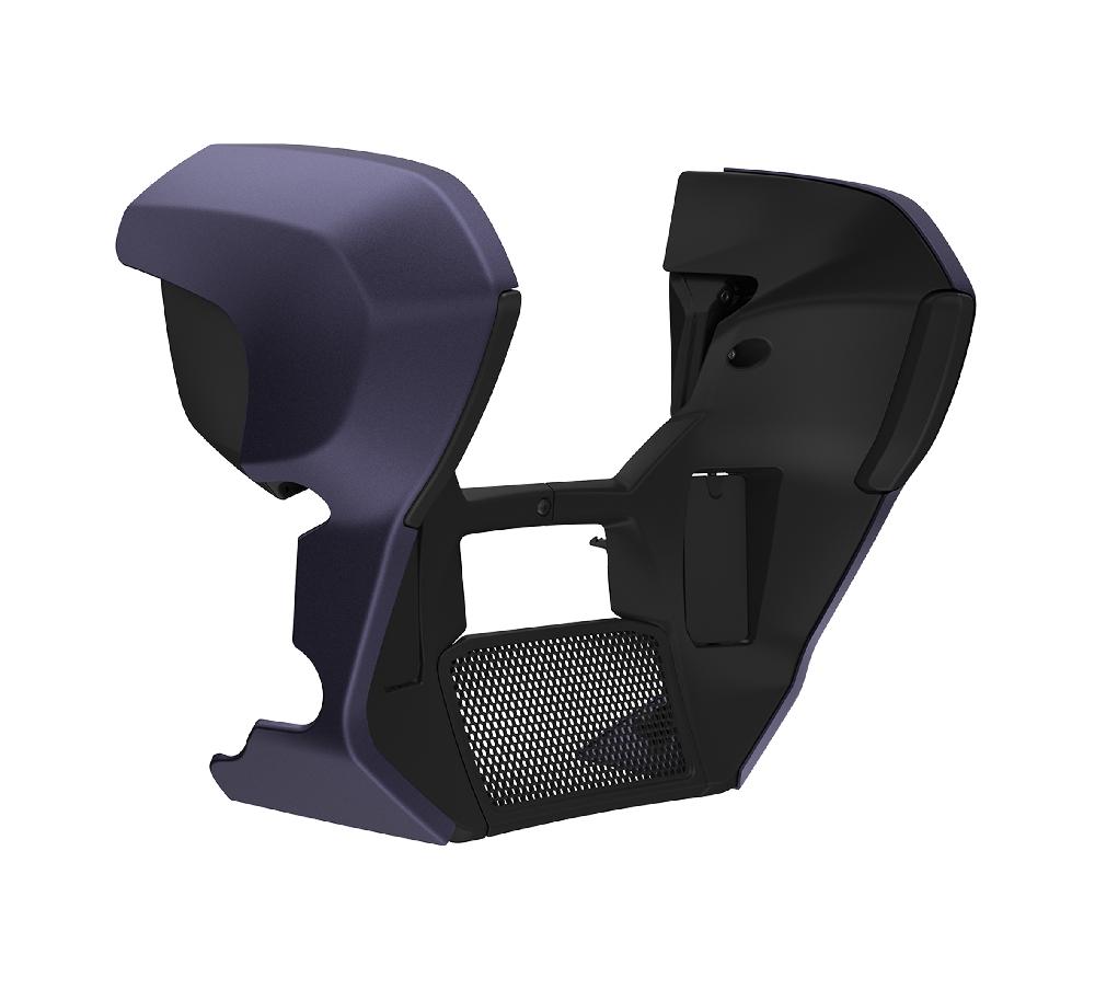 harley Fairing Lowers - Purple Abyss Denim