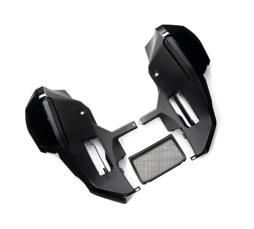 harley Fairing Lowers - Vivid Black