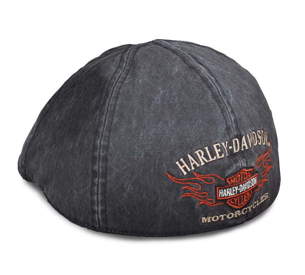 harley Flame Graphic Fitted Ivy Cap