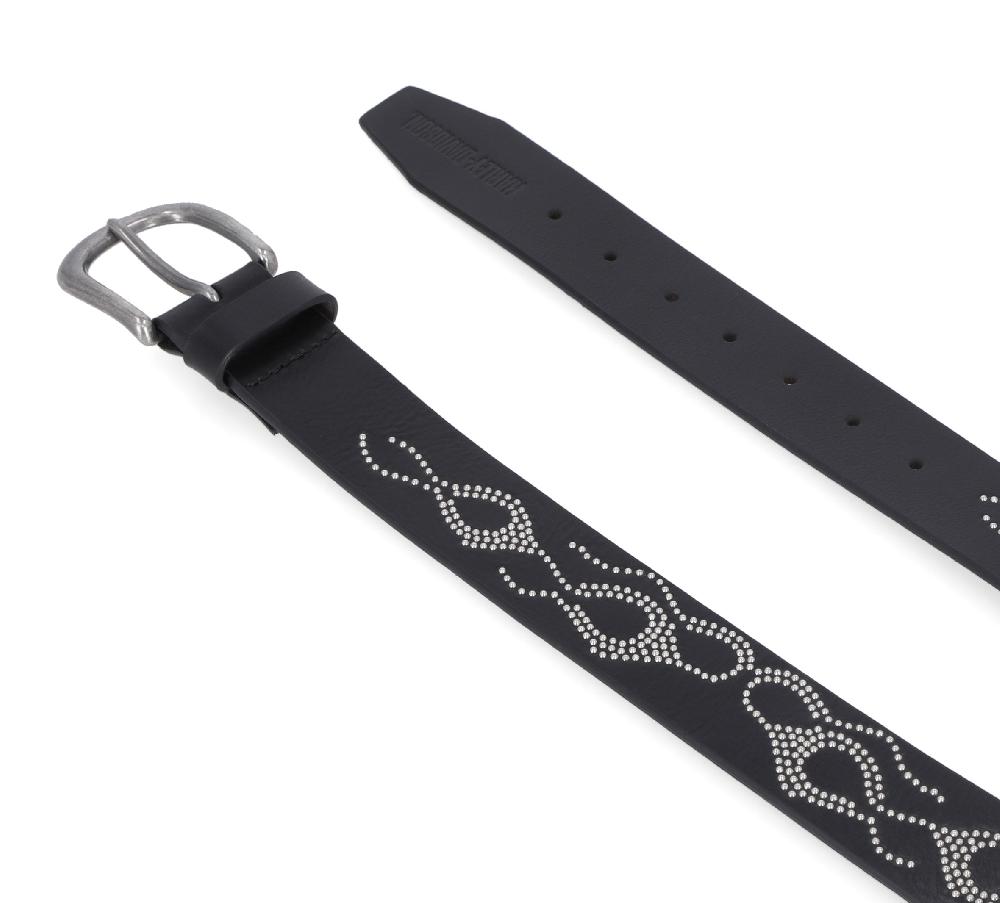 Harley Flame Stud Belt