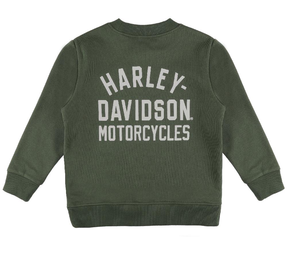 Harley Fleece - Big Boys Bar & Shield Fleece Crew