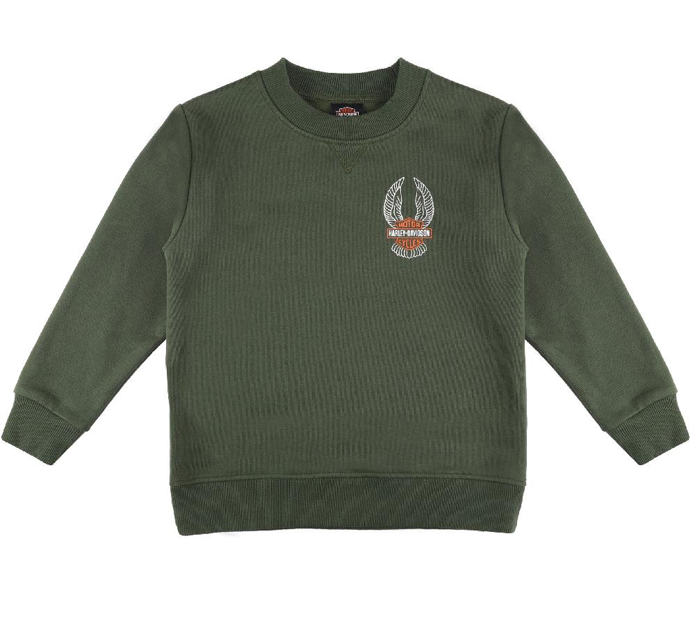 harley Fleece - Big Boys Bar & Shield Fleece Crew
