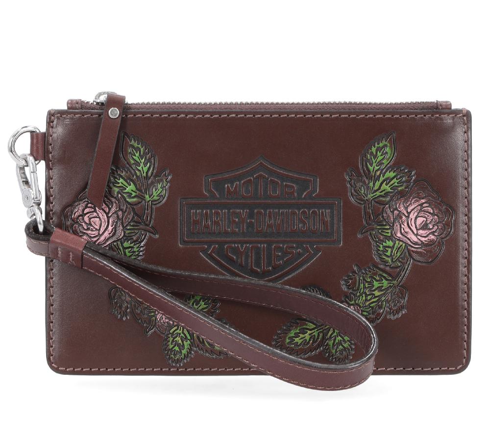 harley Floral Wristlet