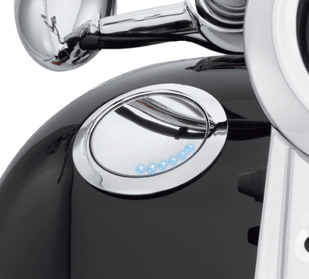 Harley Flush-Mount Fuel Cap And Gauge Kit