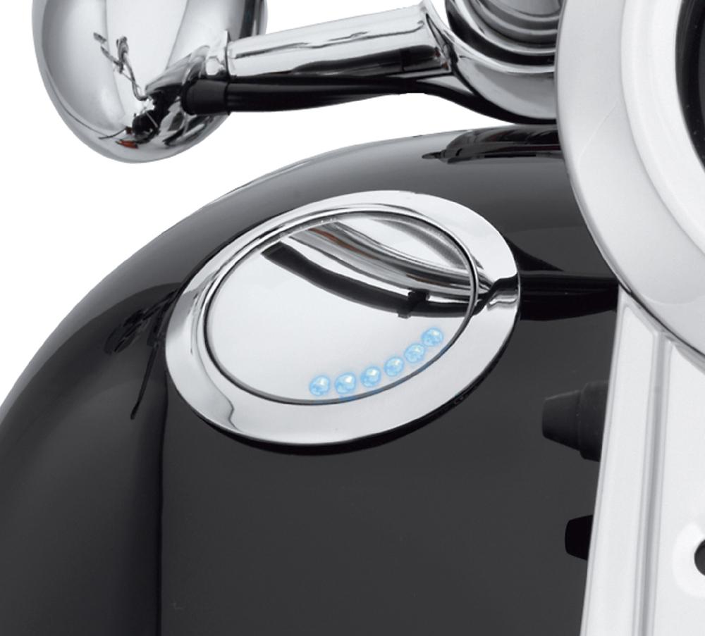 Harley Flush-Mount Fuel Cap And Gauge Kit