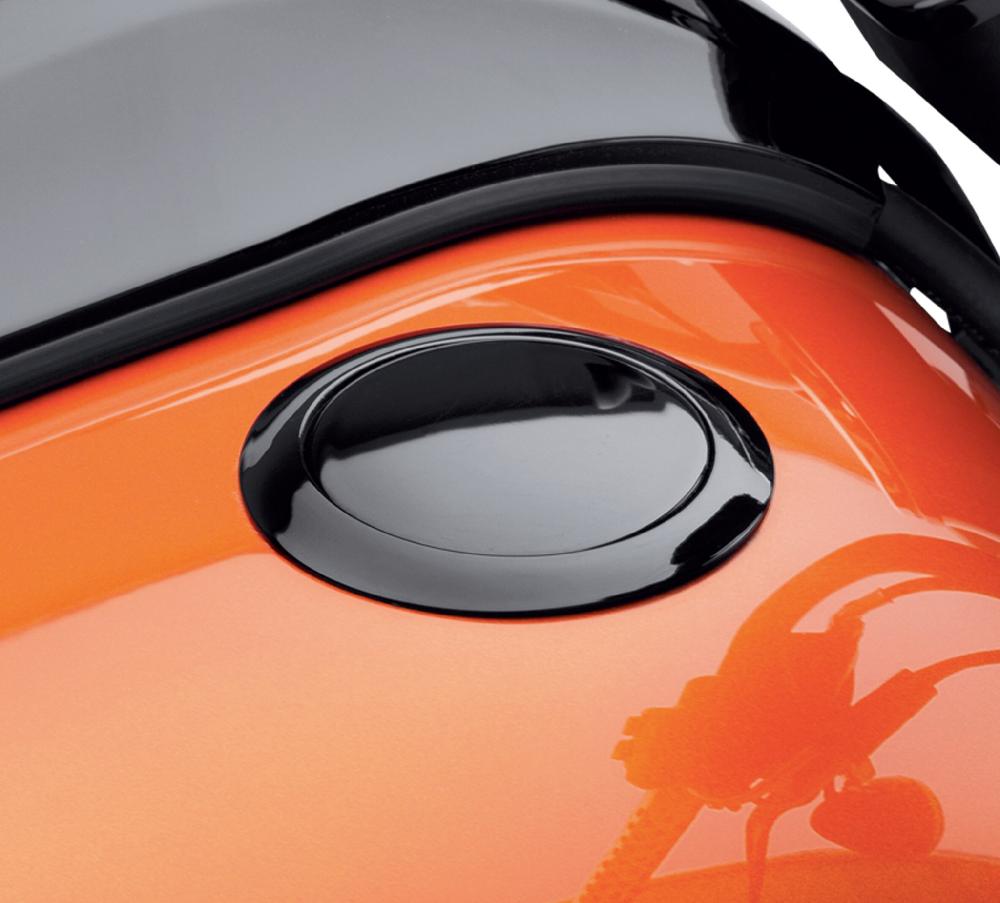 Harley Flush-Mount Fuel Cap- Gloss Black