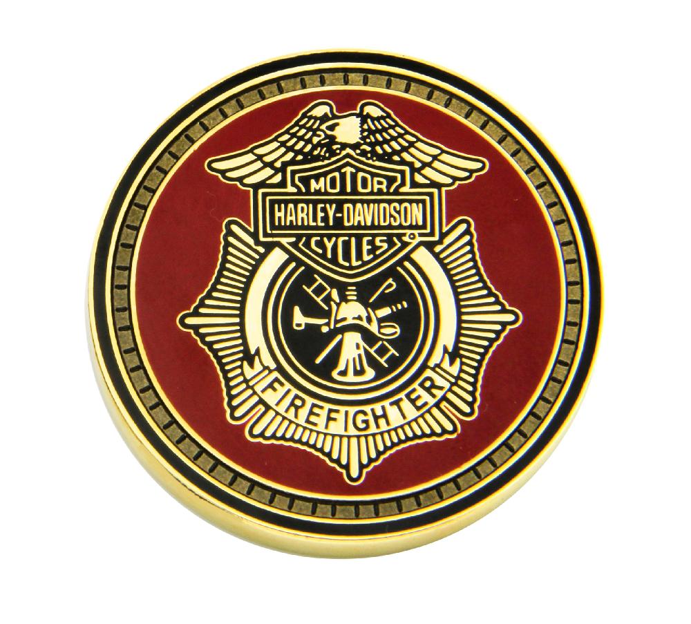 Harley For Those Who Serve Series Firefighter Coin