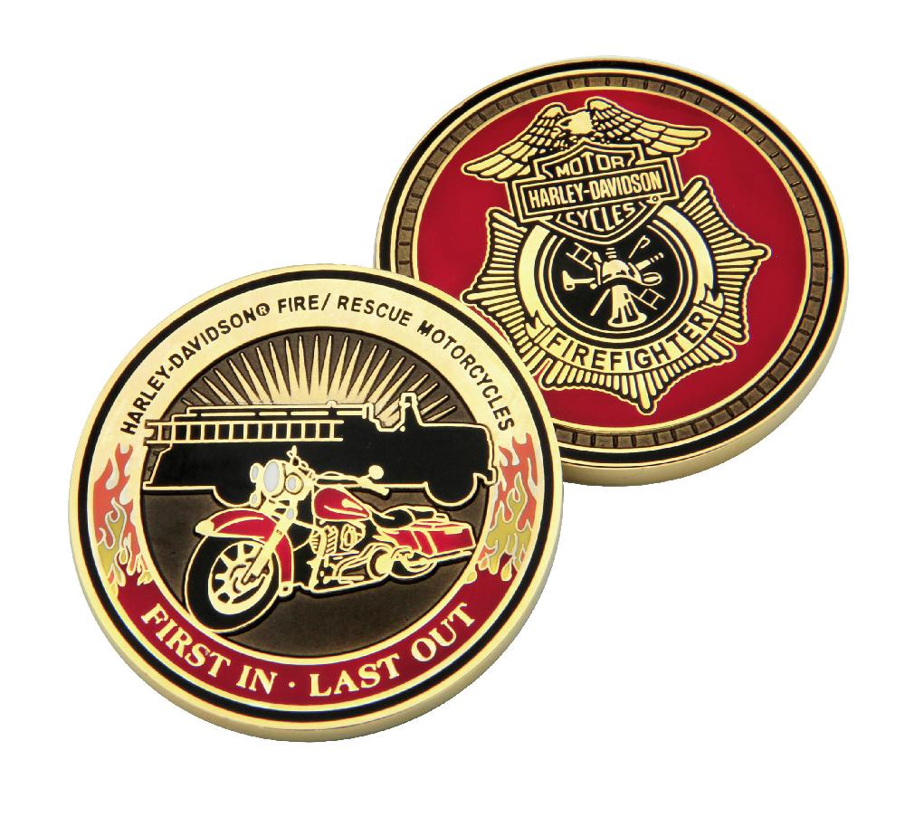 Harley For Those Who Serve Series Firefighter Coin