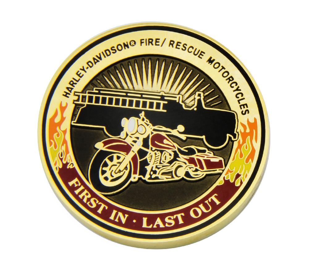 harley For Those Who Serve Series Firefighter Coin