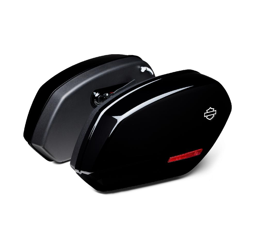 Harley FXLRST Saddlebags – Vivid Black