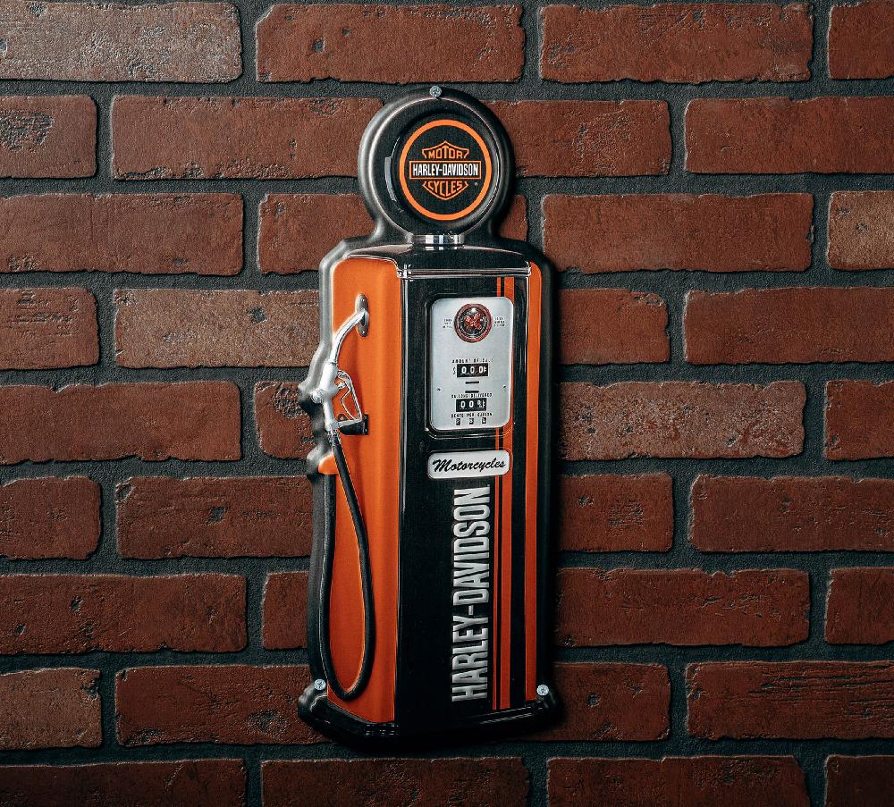 Harley Gas Pump Metal Sign