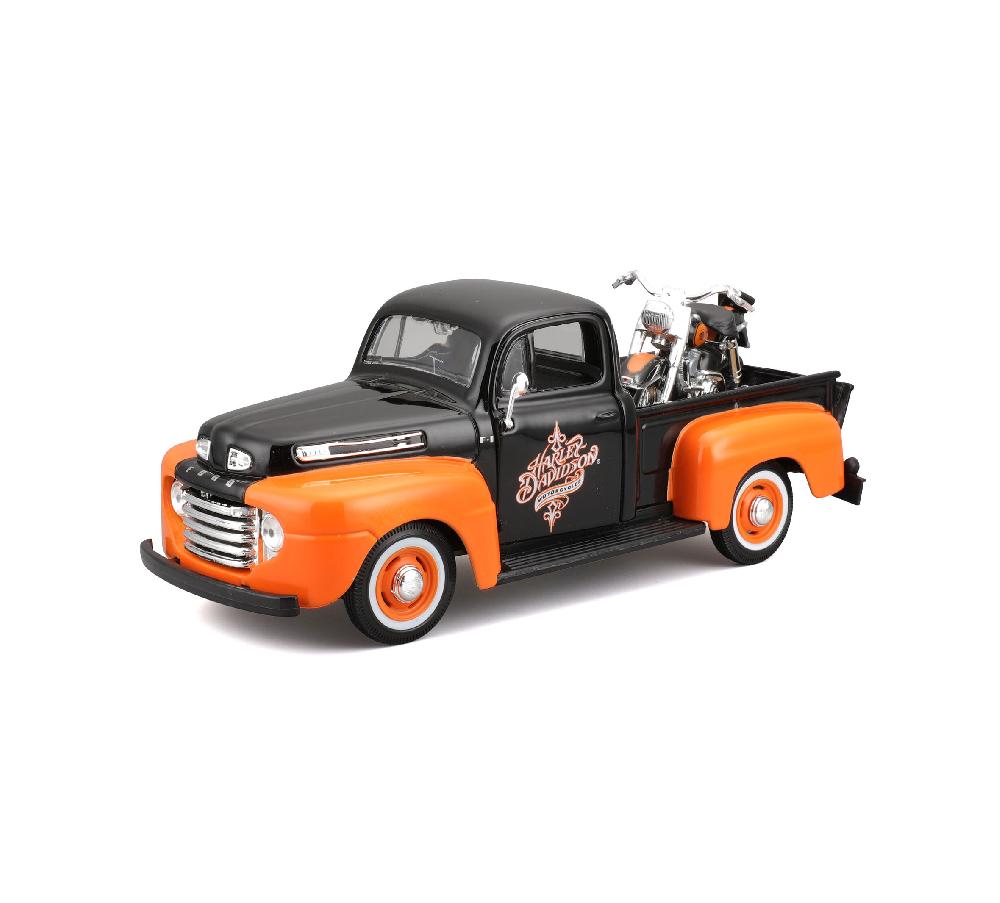 Harley H-D '58 FLH Duo Glide + '48 Ford F-1