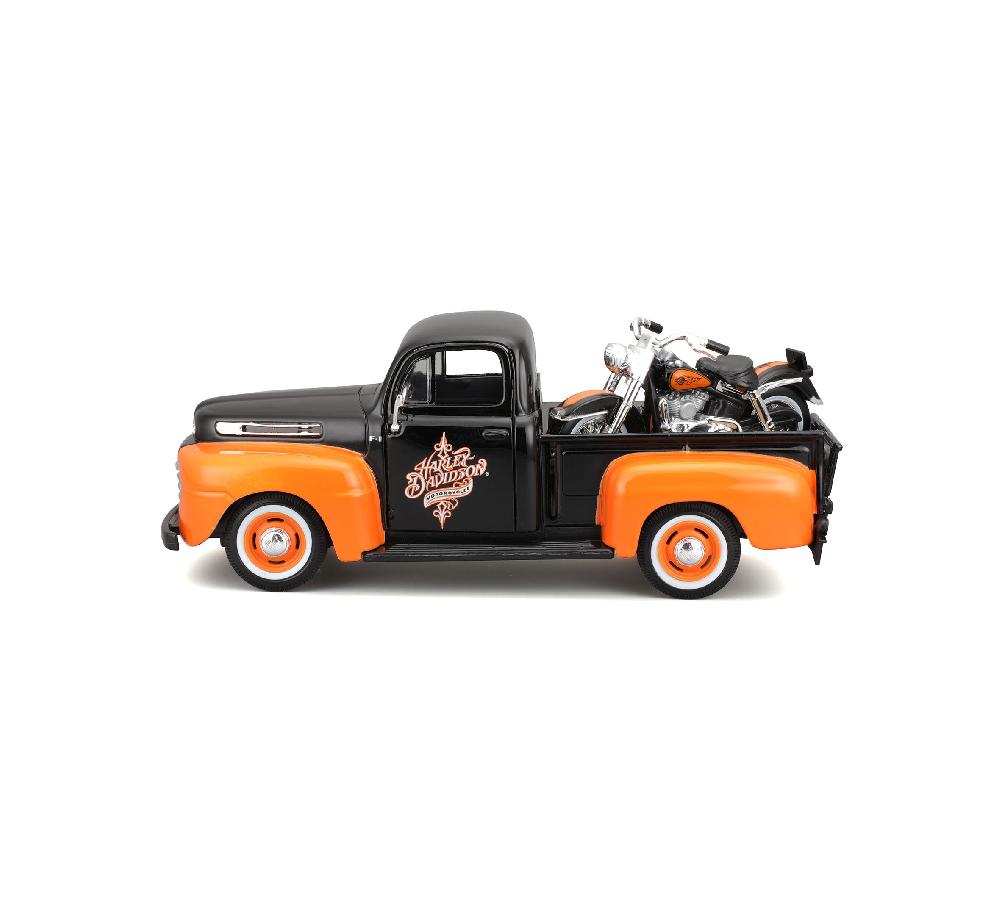 harley H-D '58 FLH Duo Glide + '48 Ford F-1