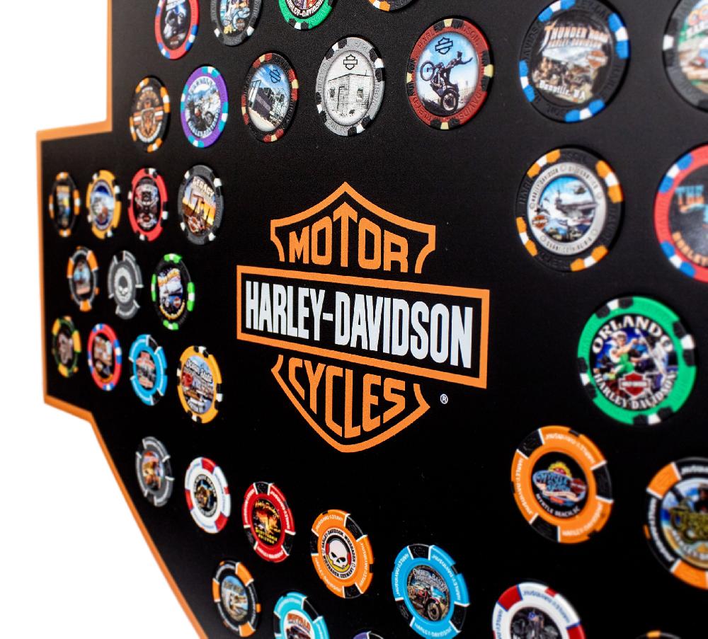 Harley H-D Bar & Shield Magnetic Frame 48 Ct