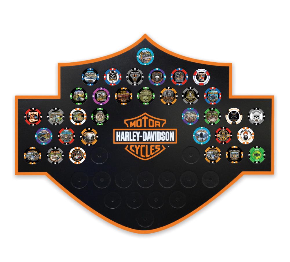 harley H-D Bar & Shield Magnetic Frame 48 Ct
