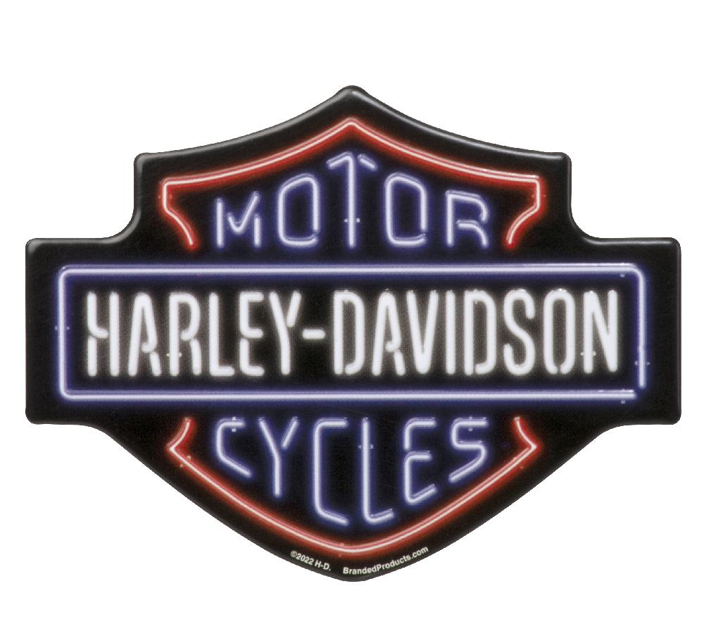 harley H-D Neon Bar & Shield Magnet