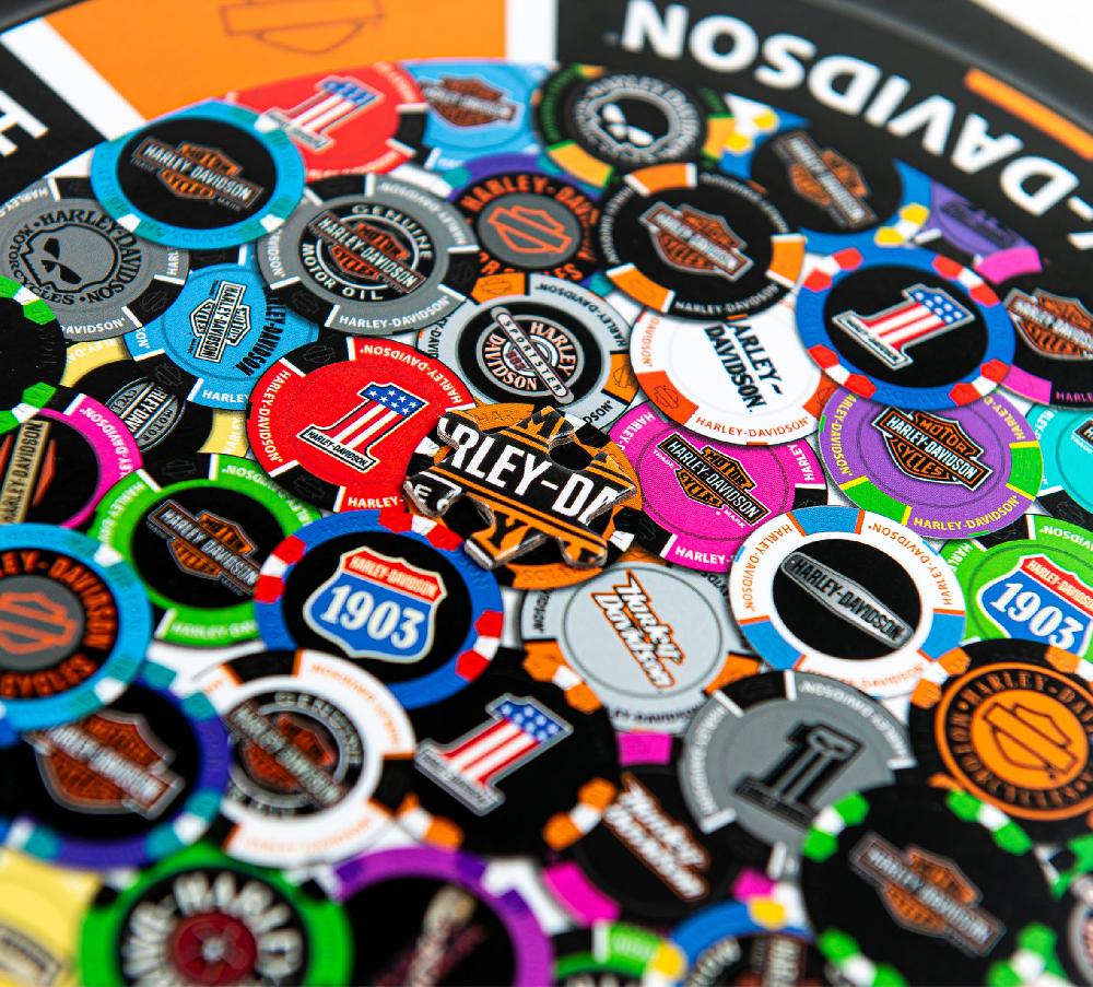 Harley H-D Poker Chip Puzzle