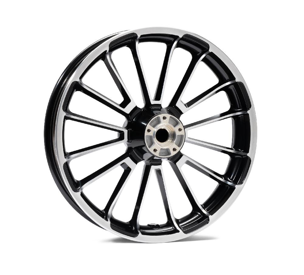 harley H-D Roulette Contrast Cut 19 in. Front Wheel
