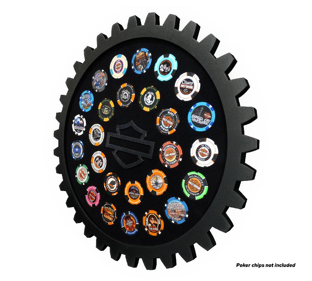 Harley H-D Sprocket Magnetic Poker Chip Frame