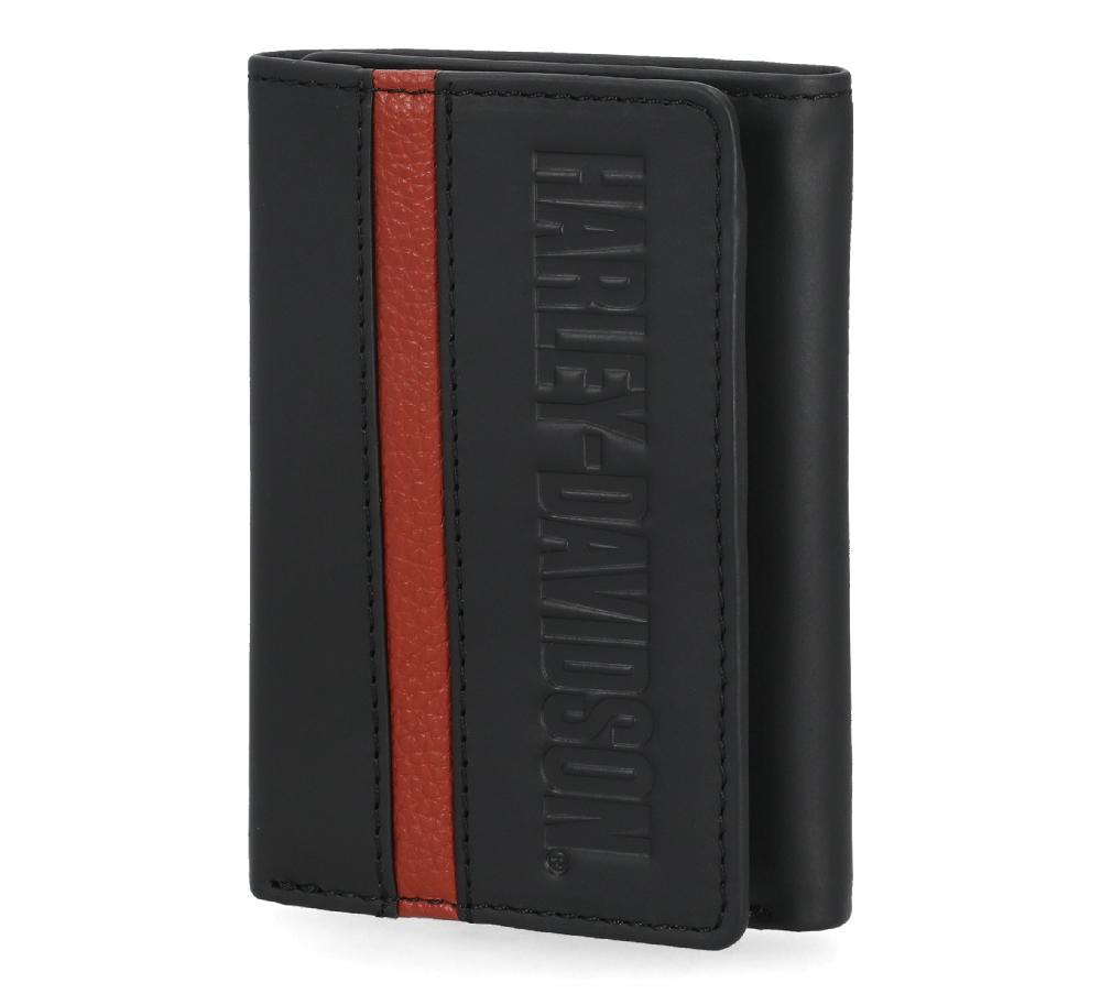 Harley Harley-Davidson Center Block Trifold Wallet