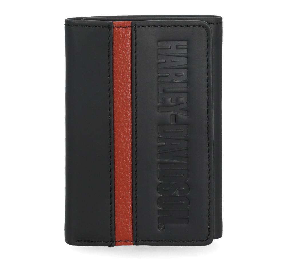 harley Harley-Davidson Center Block Trifold Wallet