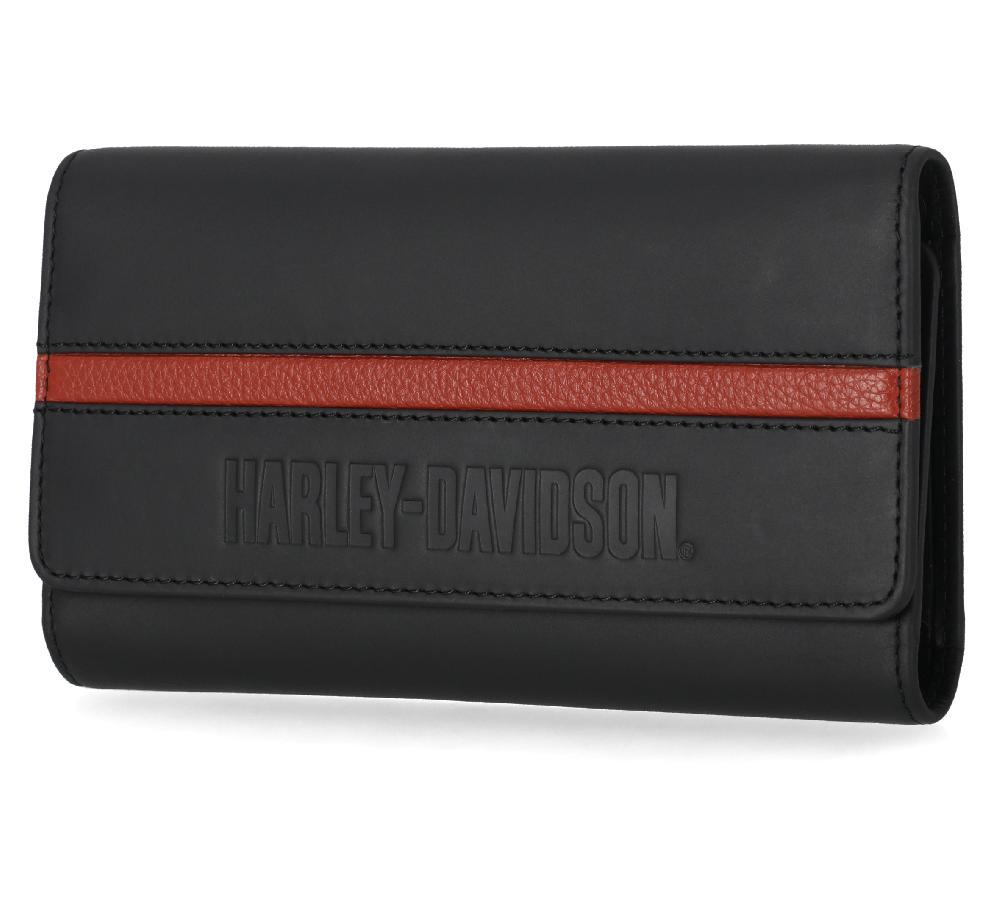 Harley Harley-Davidson Center Block Trucker Wallet