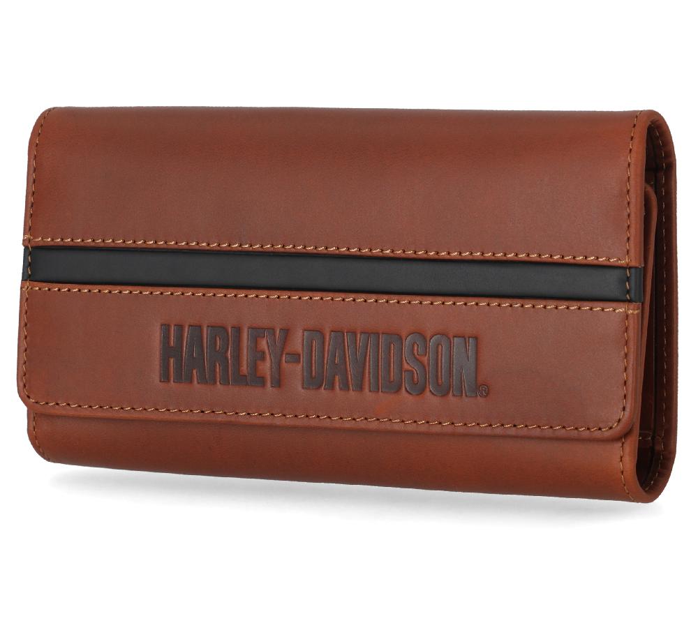 Harley Harley-Davidson Center Block Trucker Wallet