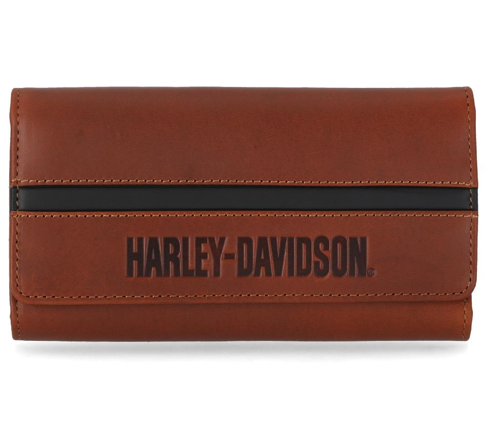 harley Harley-Davidson Center Block Trucker Wallet
