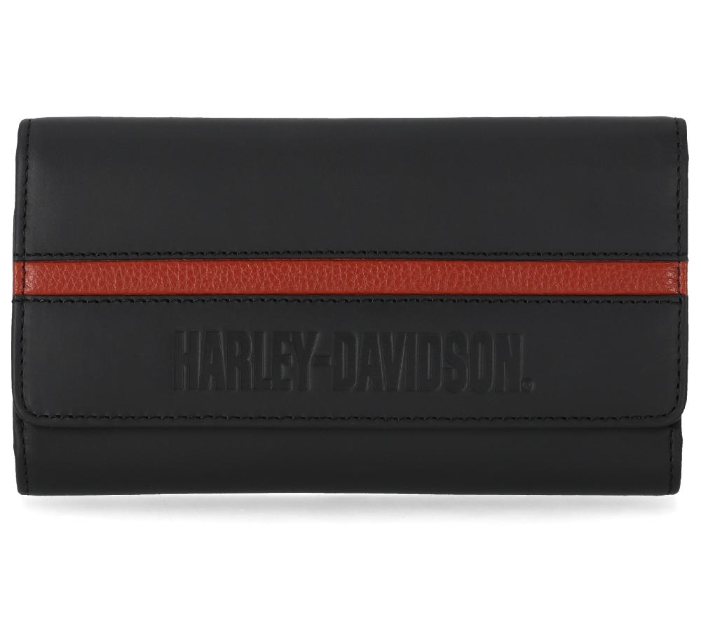 harley Harley-Davidson Center Block Trucker Wallet
