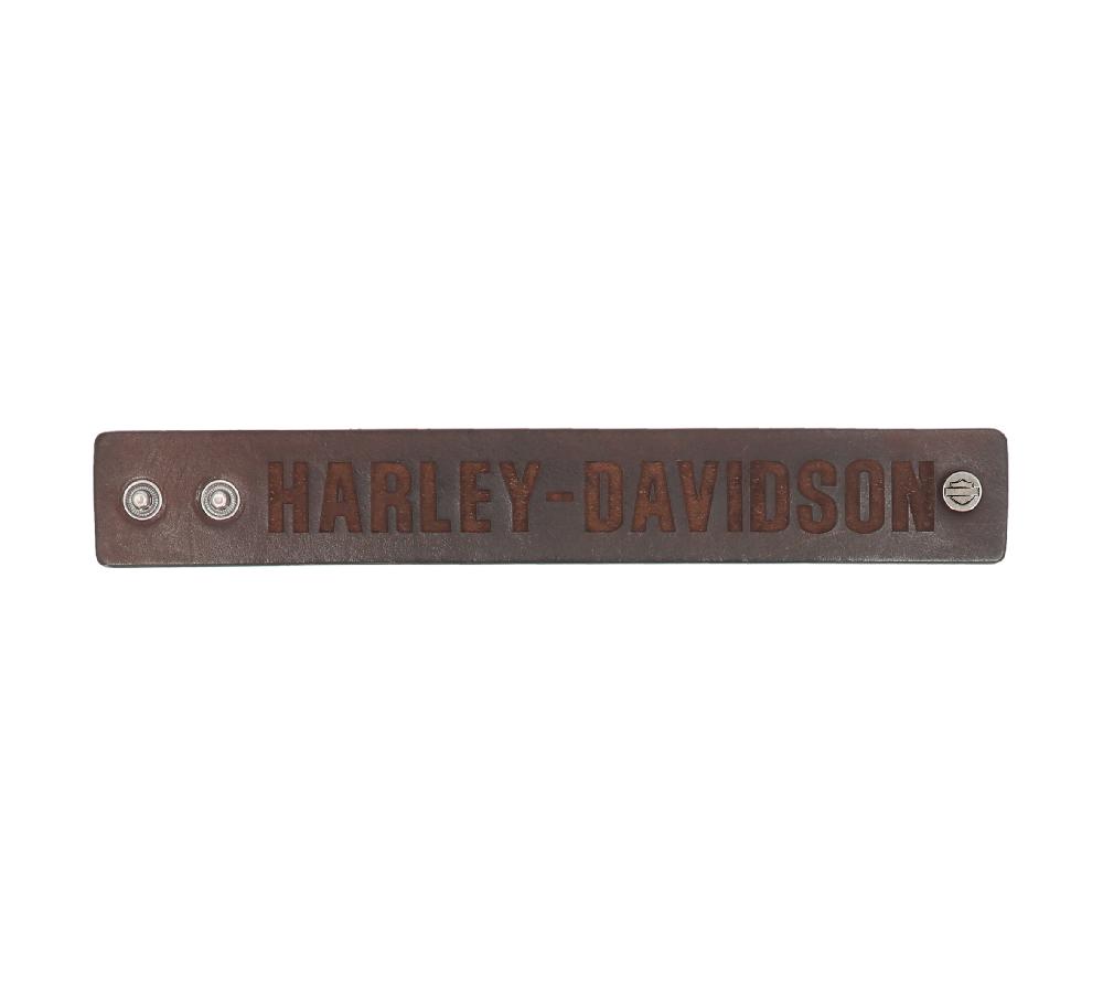 harley Harley-Davidson Leather Cuff L/XL Brown
