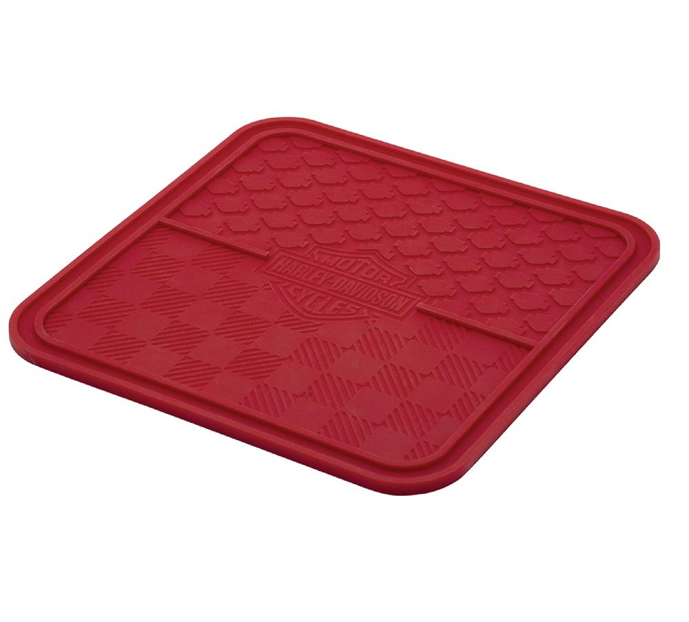 harley Holiday Plaid Silicone Pet Lick mat