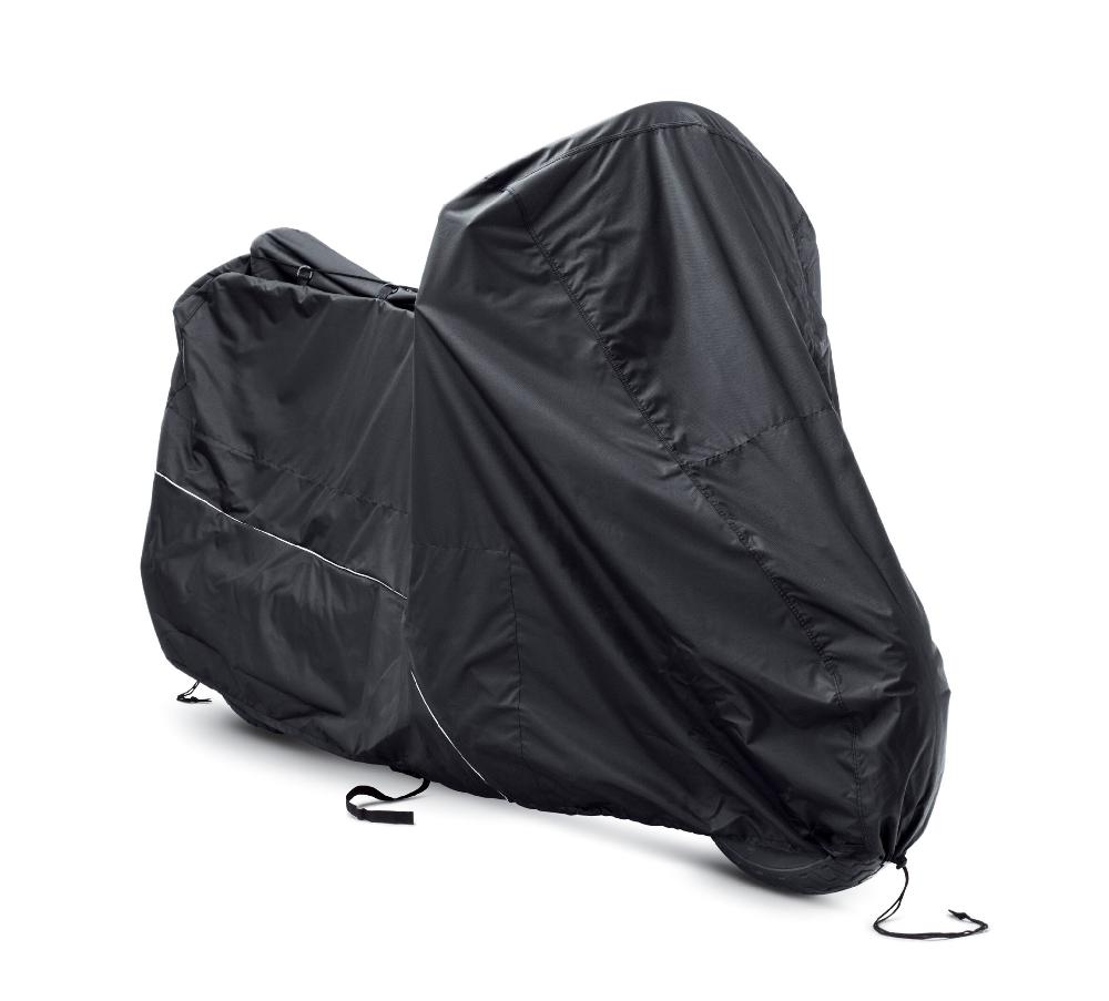 harley Indoor/Outdoor Black Motorcycle Cover