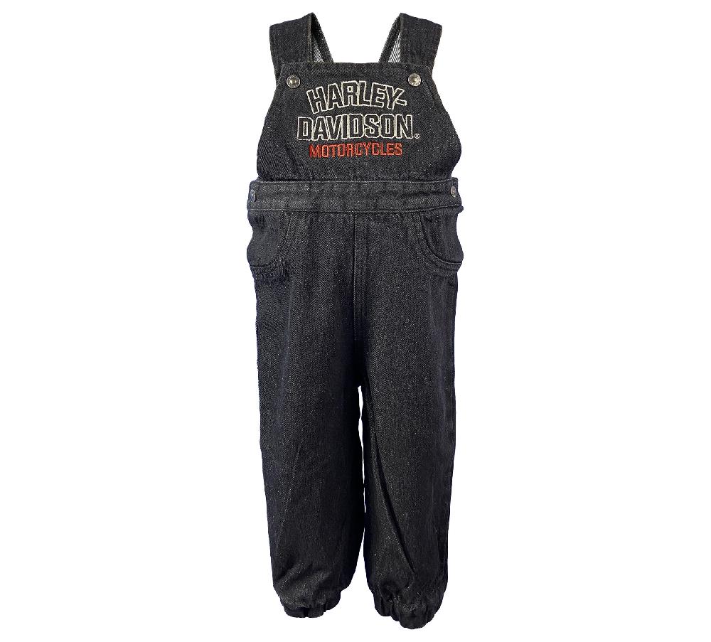 harley Infant Black Denim Overall