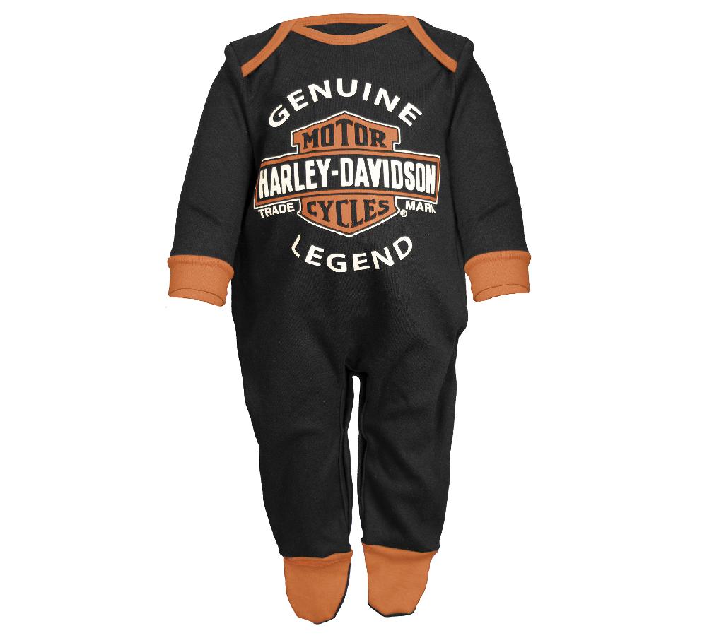 Harley Infant Boy's Interlock Footed Coverall