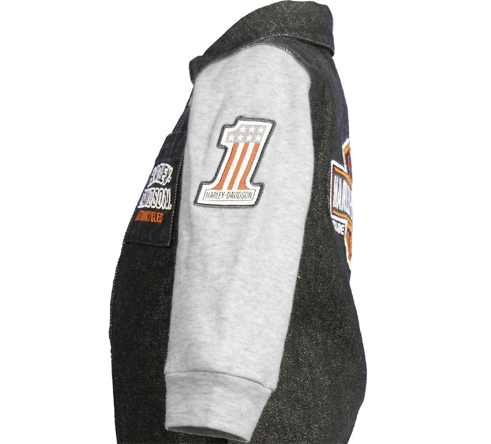 Harley Infant Denim And Fleece Workshop Coverall