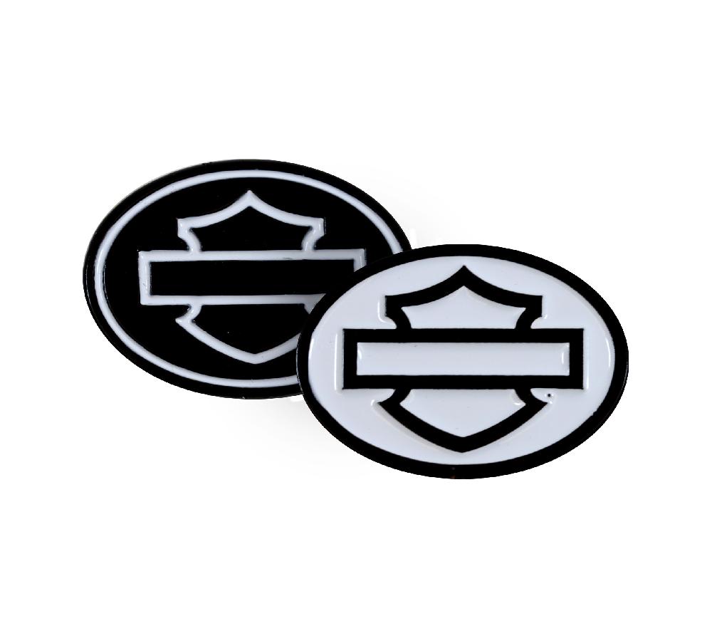 harley Inverted Hollow Shield Pin Set