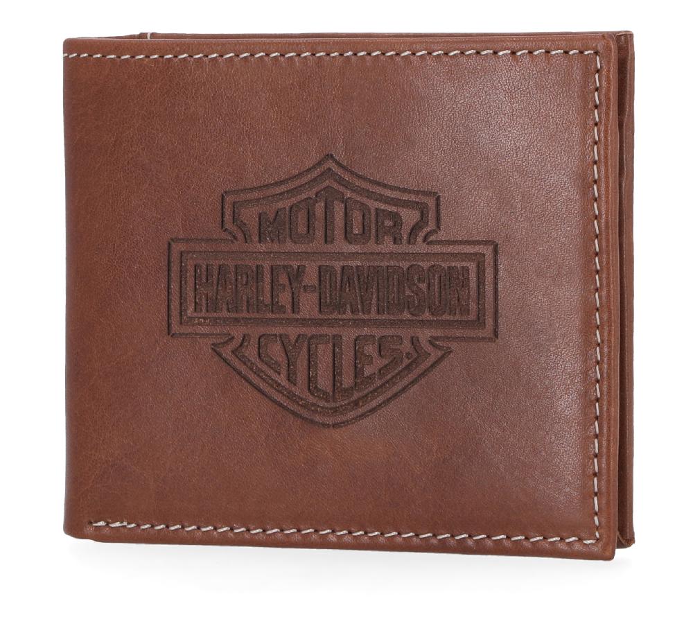 Harley Laser Logo Billfold Wallet